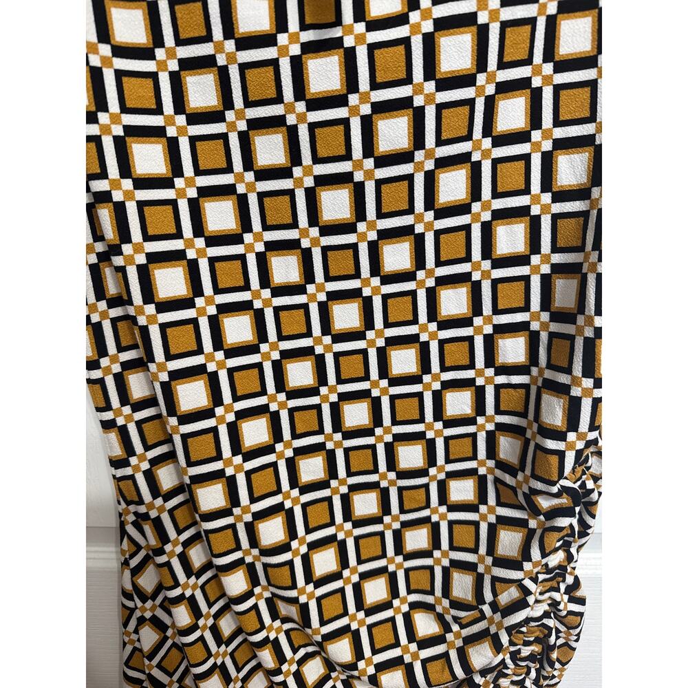 Anthropologie NWT The Maya Ruched Cowl-Neck Dress: Printed Mini Edition Size XL - Picture 3 of 10